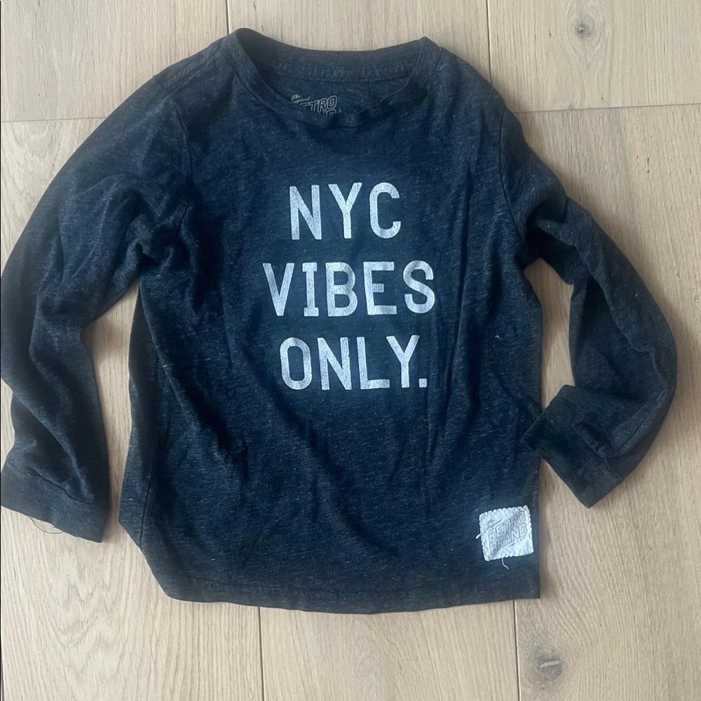 Original Retro Brand Dark Gray Long Sleeve Tee - NYC Vibes Only